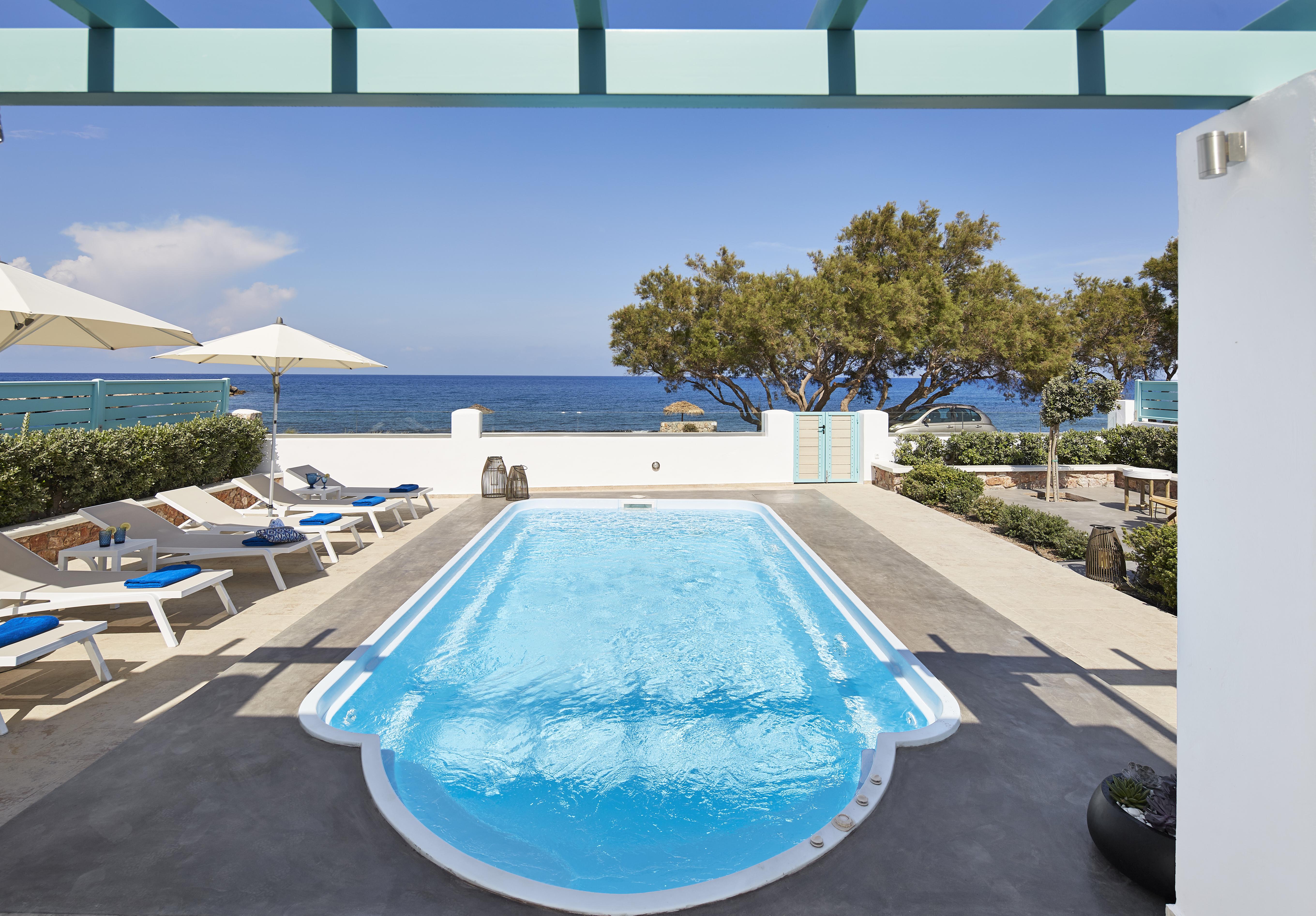 Almyriki Beach Villa Monolithos Exterior foto